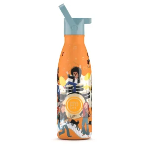 Botella térmica doble tapón 350ml -  Music Beat