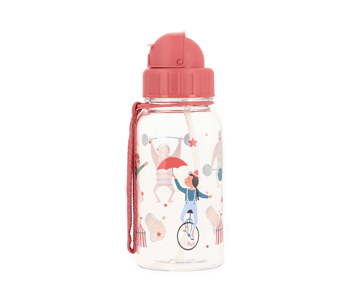 Botella agua con pajita - Circus Show
