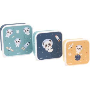 Set 3 cajas de almuerzo - Pandas in the Space