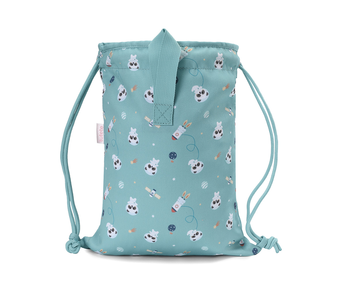 Mochila saco de tela - Pandas in the space - Imagen 4