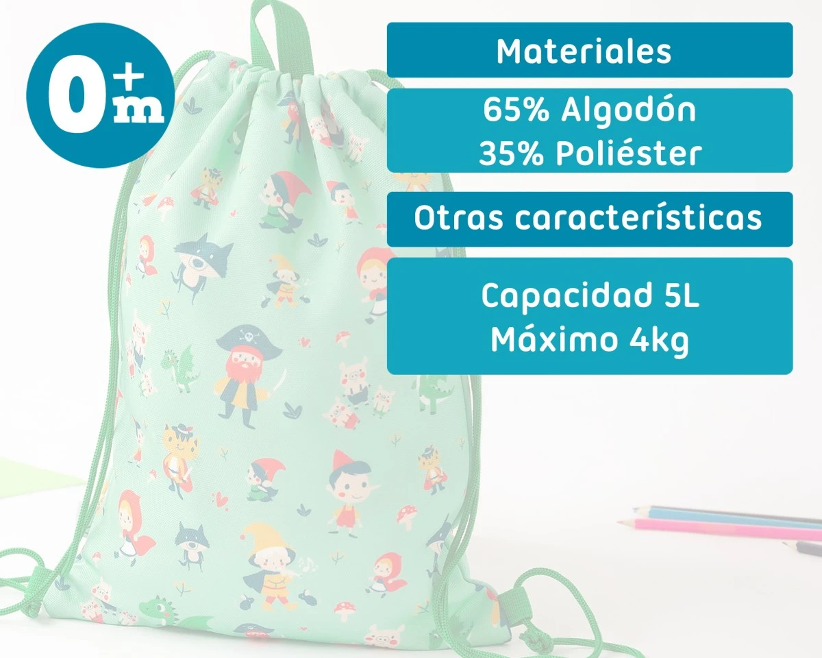 Mochila saco Kiokids - Cuentos - Imagen 4