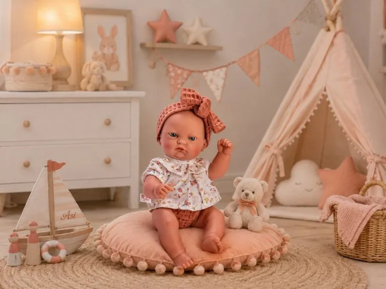 Gordi (28 cm) - Camisa flores y diadema caldero - Imagen 4