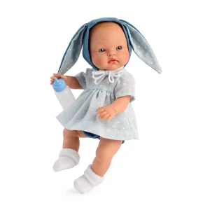 Alex (36cm) -  Vestido con capota orejitas