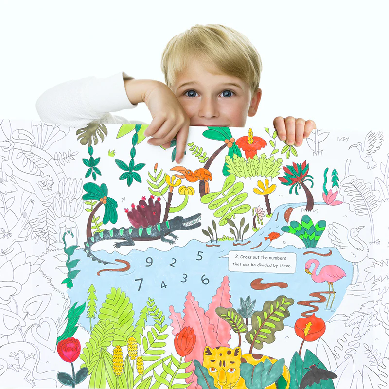 Rollo colorear 10m Mideer - Jungla - Imagen 2