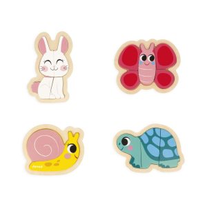 4 puzzles evolutivos - El jardín
