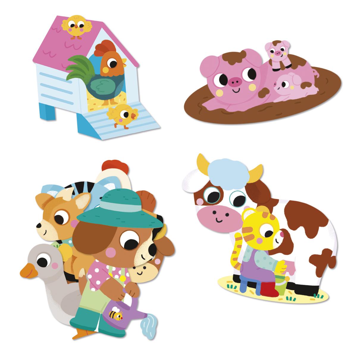 Cuaderno 50 pegatinas grandes - La granja - Imagen 6