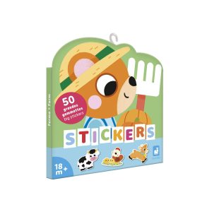 Cuaderno 50 pegatinas grandes - La granja