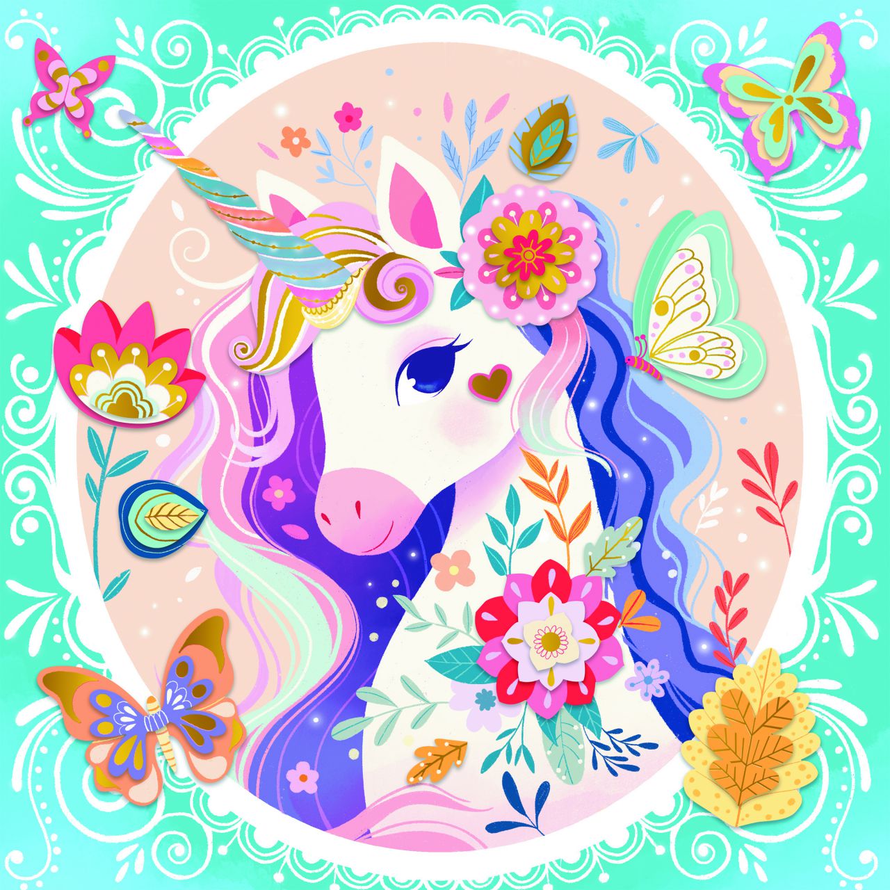 Caja multiactividades unicornios - Imagen 2