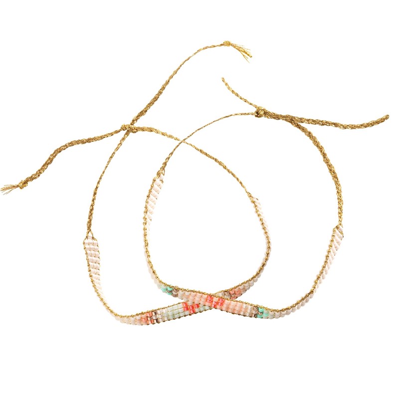 Kit joyas You & Me - Corazones Miyuki - Imagen 2