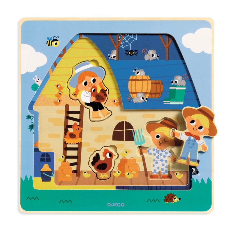 Puzzle 3 niveles - Chez Moo - Imagen 2