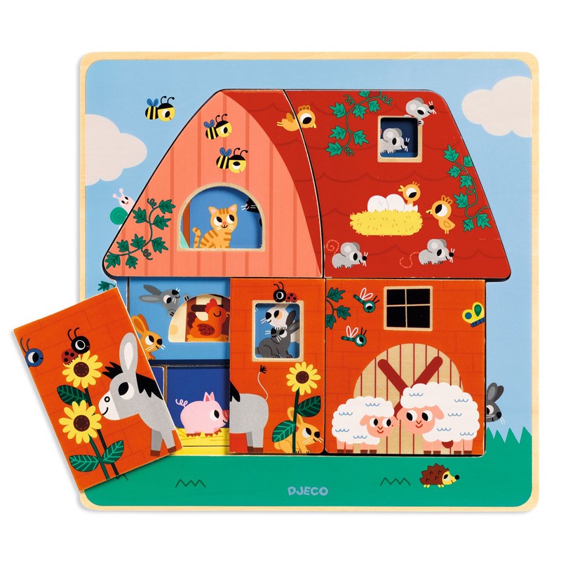 Puzzle 3 niveles - Chez Moo
