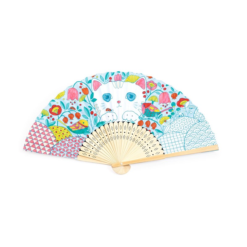 DIY Abanico para colorear Koneko - Imagen 2