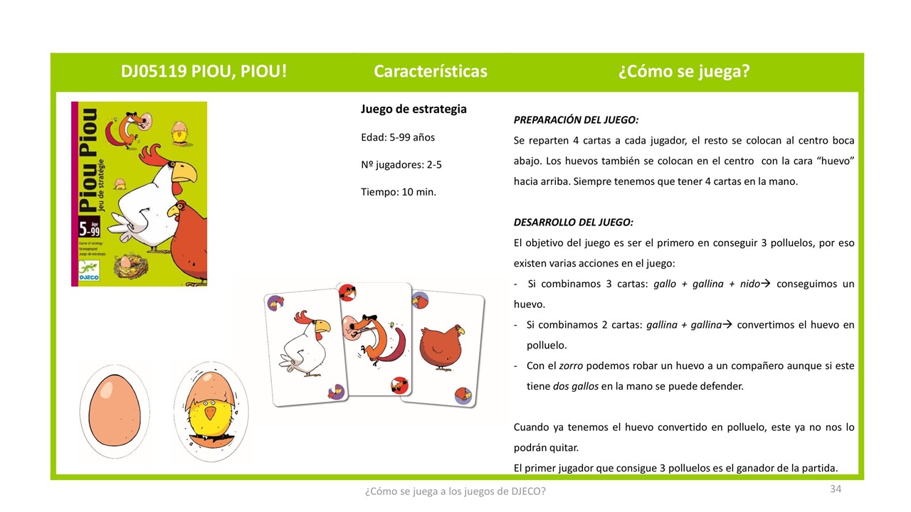 Cartas Piou Piou - Imagen 3